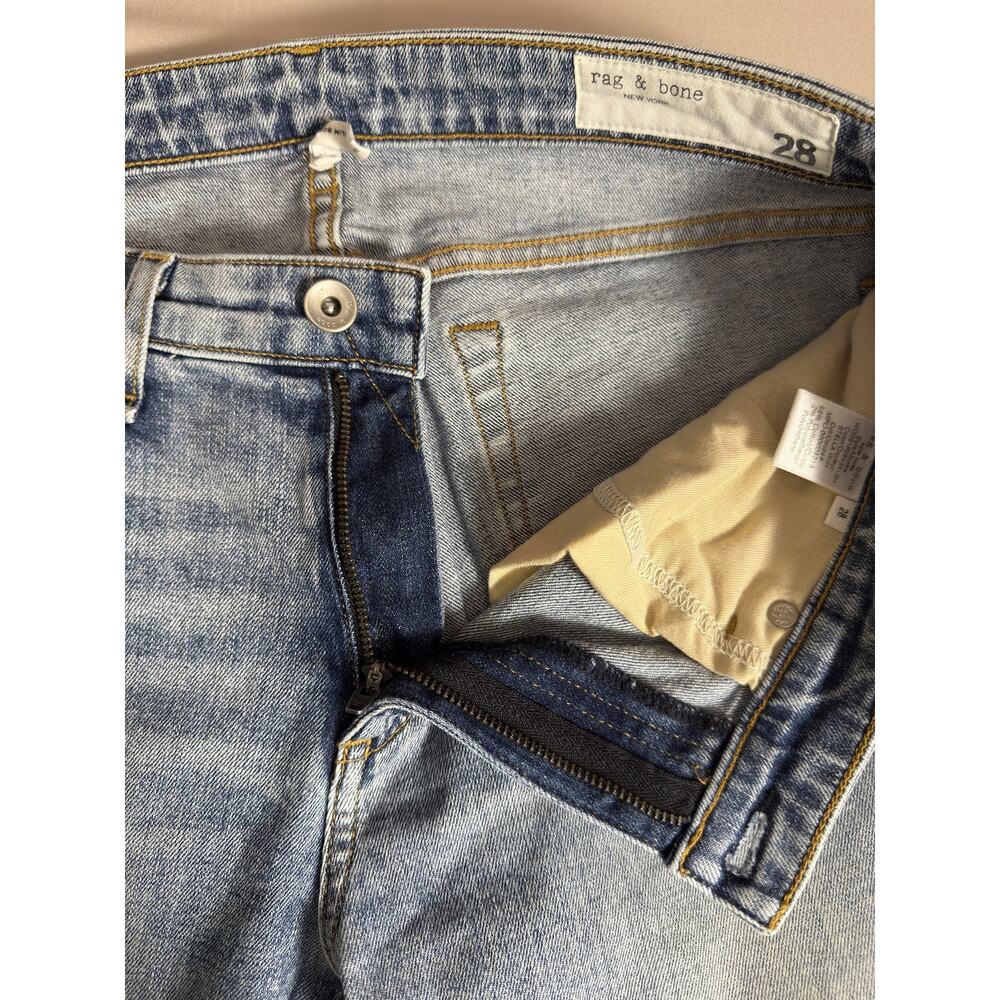 Rag & Bone Dre Low-Rise Slim Boyfriend Women's Jeans Stella Size 28 - Picture 8 of 14